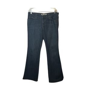 Gap Jeans Womens Size 12 Blue Low Rise Bootcut Embroidered Pockets Zip Close